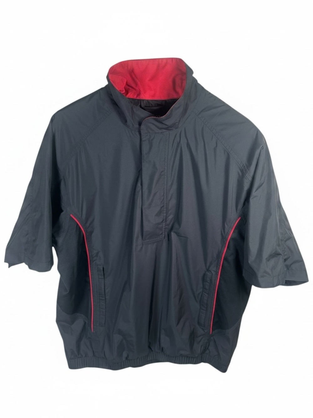 FootJoy DryJoys Mens Large Quarter Zip Golf Pullover Black Performance Jacket